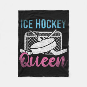Eishockeyspieler Prinzessin Mädchen Frauen Eishock Fleecedecke
