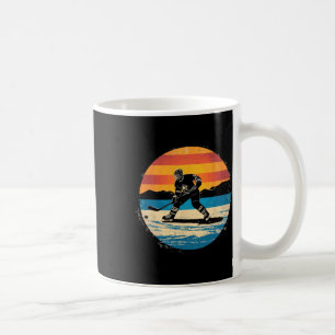 Eishockeyspieler-Sonnenuntergang-Kunst für Männer Kaffeetasse