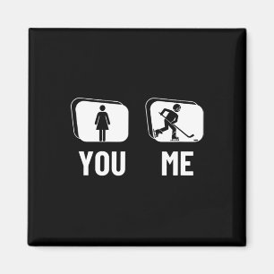 Eishockeyspieler Stolz Lustig Frauen Eishockey Magnet