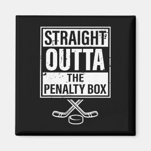 Eishockeyspieler Straight Outta The Penalty Box  Magnet