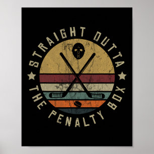 Eishockeyspieler Torwart Puck Gesichtsmaske Team O Poster