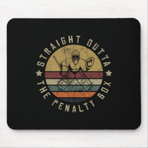 Eishockeyspieler Torwart Trikot Puck Gesichtsmaske Mousepad