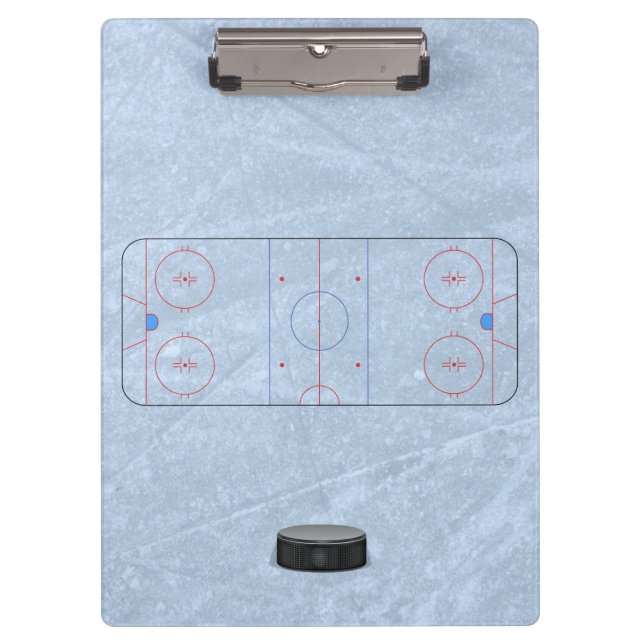 Eishockeytrainer Klemmbrett (Vorderseite)