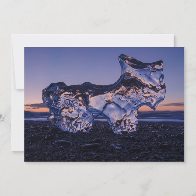 Eishund oder Ziege Feiertagskarte (Vorderseite)