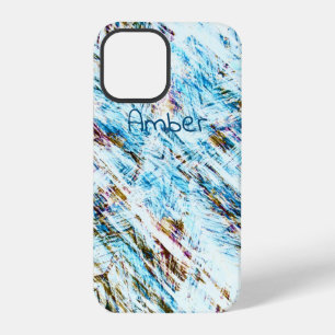 Eisig bedruckter Winter gestreift Personalisiert iPhone 12 Pro Hülle