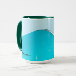 Eisig Cyane Luxus-Titanium-Funkel-Explosion Tasse