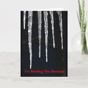 EISIG ist es Ihr Geburtstag! Karte