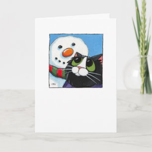 Eisig und Sox - Weihnachtskatzen-Karte Feiertagskarte