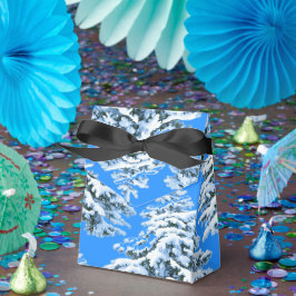 Eisige Baumträume Schneewald Geschenkschachtel