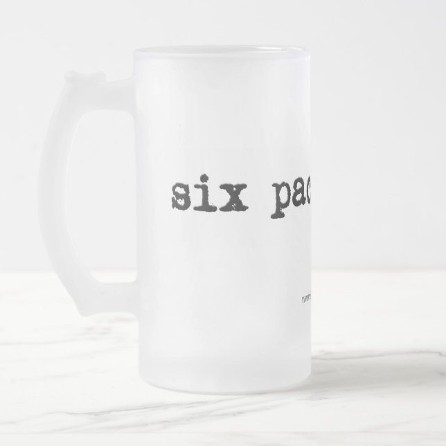 Eisige Bier-Tasse Mattglas Bierglas (Links)