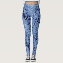 Eisige blaue Leggings