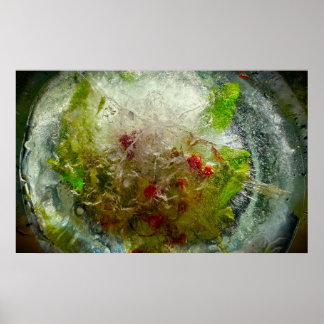 Eisige Blüten Poster