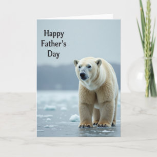 Eisige Fathers Day Landschaftskarte Karte