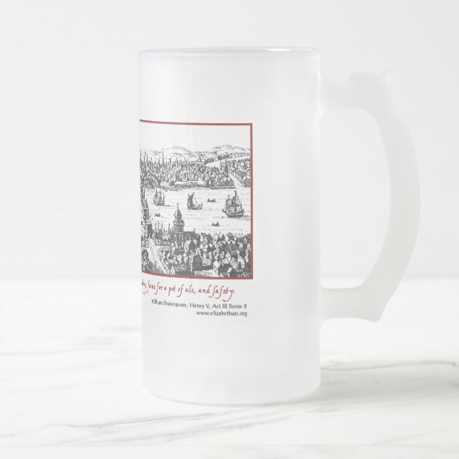 Eisige London-Tasse Mattglas Bierglas (Rechts)