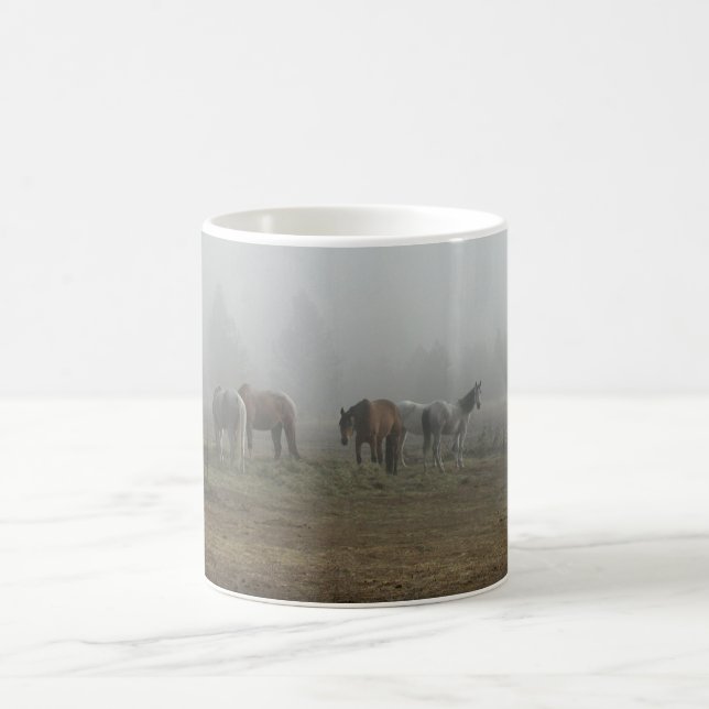 Eisige Morgen-Nebel-Tasse Tasse (Mittel)