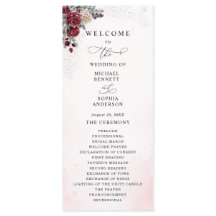 Eisige Rosen Winterhochzeitsprogramm
