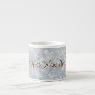 Eisiger Frost Winter Wonderland Frohes Neues Jahr Espressotasse
