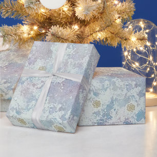 Eisiger Frost Winter Wonderland Weihnachtsverpacku Geschenkpapier
