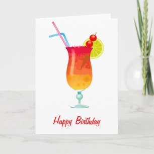 Eisiger tropischer Rum-Durchschlag Karte