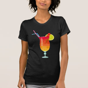 Eisiger tropischer Rum-Durchschlag T-Shirt