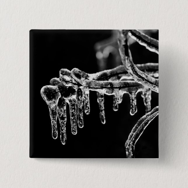 eisiger Winter eintreten Button (Vorderseite)
