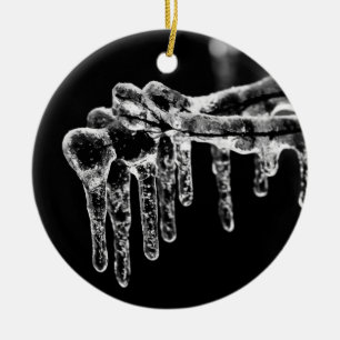 eisiger Winter eintreten Keramikornament