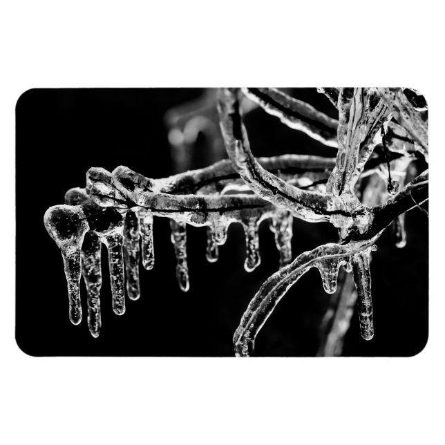 eisiger Winter eintreten Magnet (Horizontal)