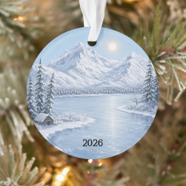 Eisiger Winter Ornament (Baum)
