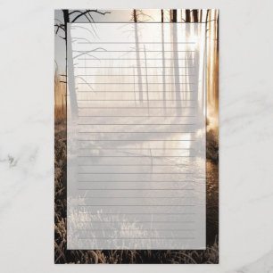 Eisiger Yellowstone-Morgen Briefpapier