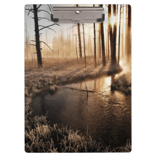 Eisiger Yellowstone-Morgen Klemmbrett