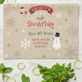 Eisiges Café-Geschirrtuch Geschirrtuch