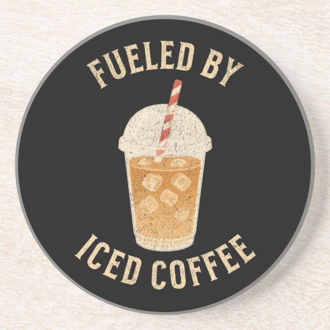 Eiskaffee Getränkeuntersetzer (Vorne)