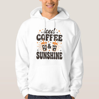 Eiskaffee-Sonnenschein-Sommer-Vibes Hoodie