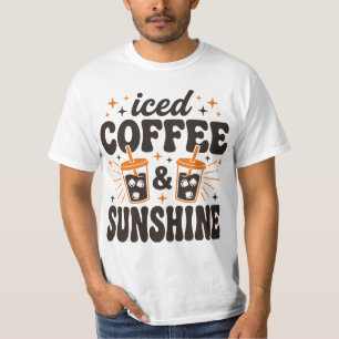 Eiskaffee-Sonnenschein-Sommer-Vibes T-Shirt