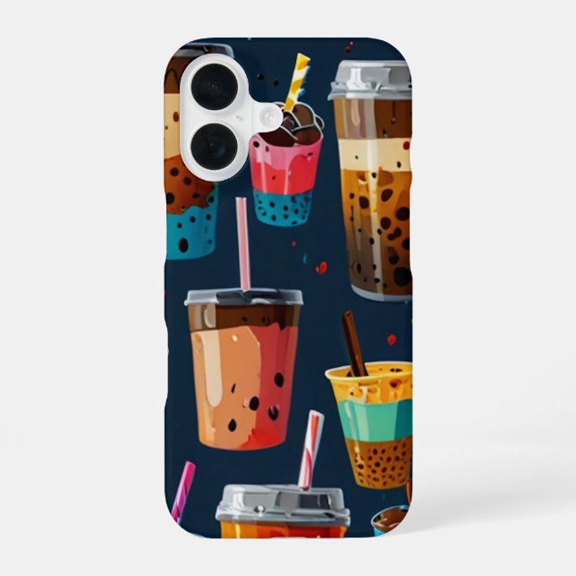 EISKAFFEE-TASSEN iPhone 16 HÜLLE (Rückseite)
