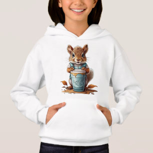 Eiskaffee und Eichhörnchen Hoodie