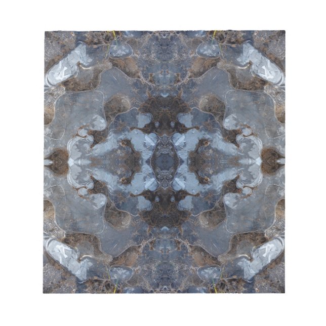 Eiskaleidoskopmuster Notizblock (Vorderseite)