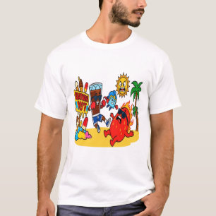 Eiskalte Cola-Boxen gegen Sommerhitze-Kunst T-Shirt