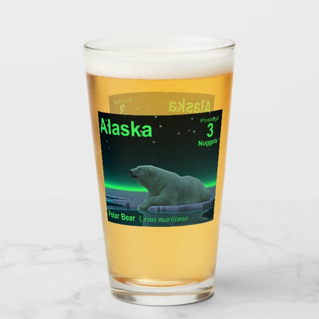 Eiskantenbär - Alaska-Bühne Glas (Vorne (Gefüllt))
