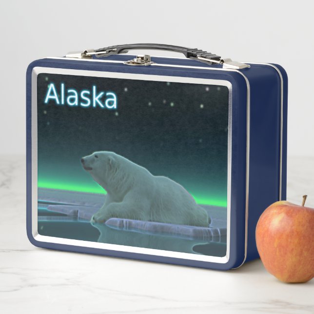 Eiskantenbär - Alaska Metall Lunch Box (Beispiel)