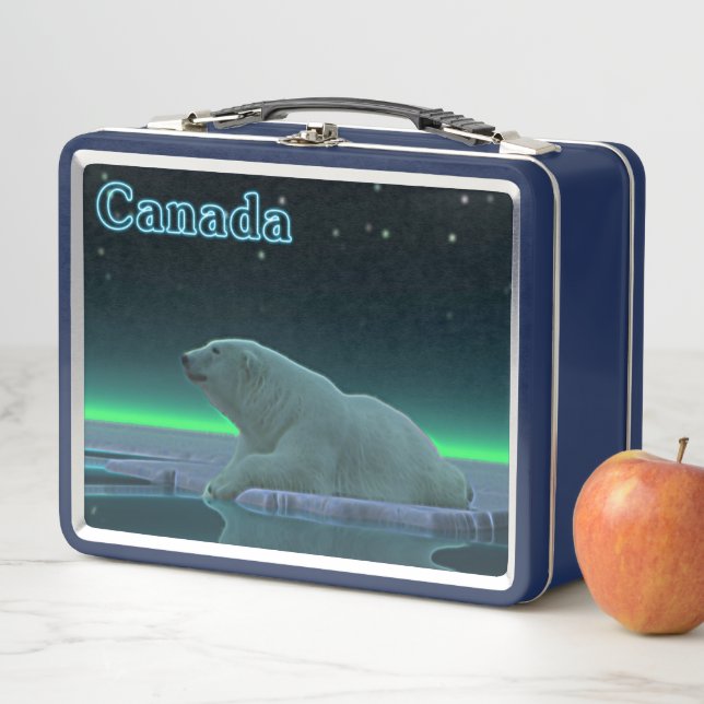 Eiskantenbär - Kanada Metall Lunch Box (Beispiel)