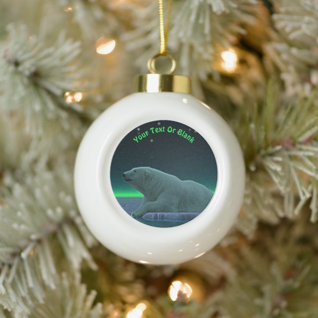 Eiskantenpanzer Keramik Kugel-Ornament (Baum)