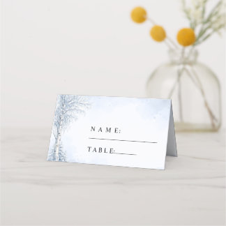 Eiskarte für die Hochzeitsplatzierung an einer Bir Platzkarte