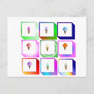 Eiskartons Postkarte