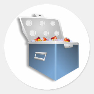 Eiskleber Cooler Runder Aufkleber