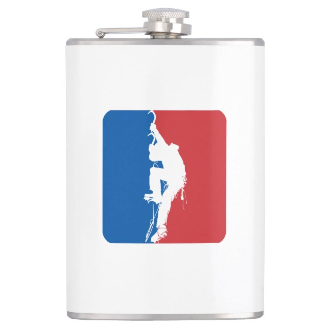 Eisklettern Flachmann (Vorderseite)