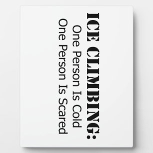 Eisklettern - kalt, erschreckt fotoplatte