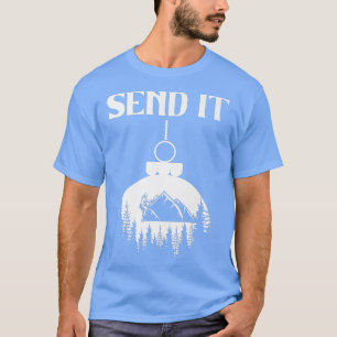 Eisklettern Schnee Berg Klettersteig Hobby schicke T-Shirt