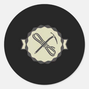 EISKLIMBUNG DER Eiswand des Eisberges Runder Aufkleber