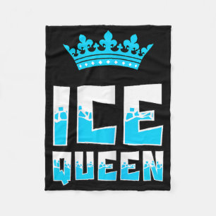 Eiskönigin Grafik Eisangeln Fischer Eis Angelrute Fleecedecke